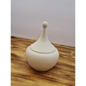 Vintage‎ Handmade  Pottery Dish Bowl with Lid 1970's